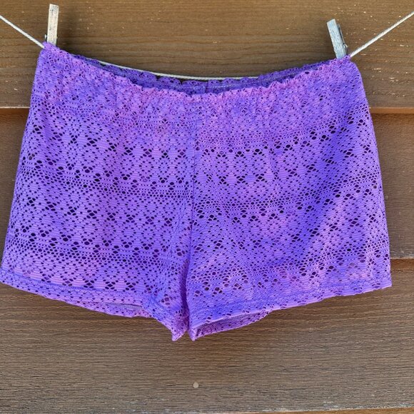 Circo Other - Circo Girls XL 14/16 Purple Lace Swim Cover-Up Shorts